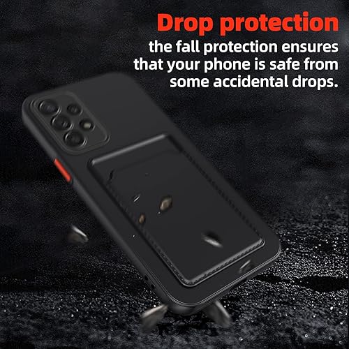 Miniatura 7 de Funda para Samsung Galaxy A53, A53 5G con ranura minimalista para tarjetas de crédito, TPU suave TPU silicona resistente a los arañazos delgada