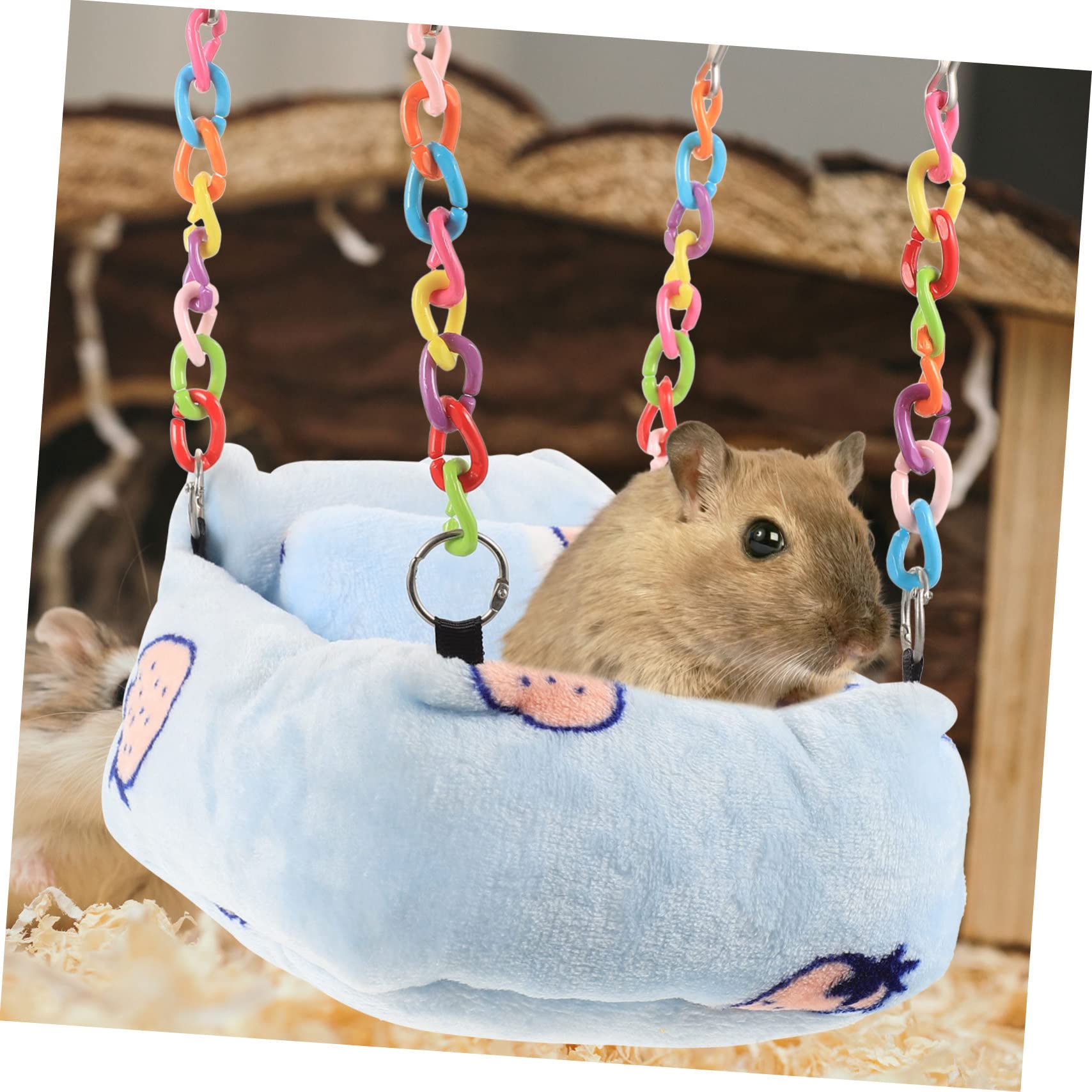 DOITOOL 2stücke Hängematte Für Kleine Haustiere Bunte Hängematte Für Hamster Ratten Und Chinchillas Atmungsaktiv Sicher Und Bequem Für Schlafplätze Und Spielbereiche Im Käfig