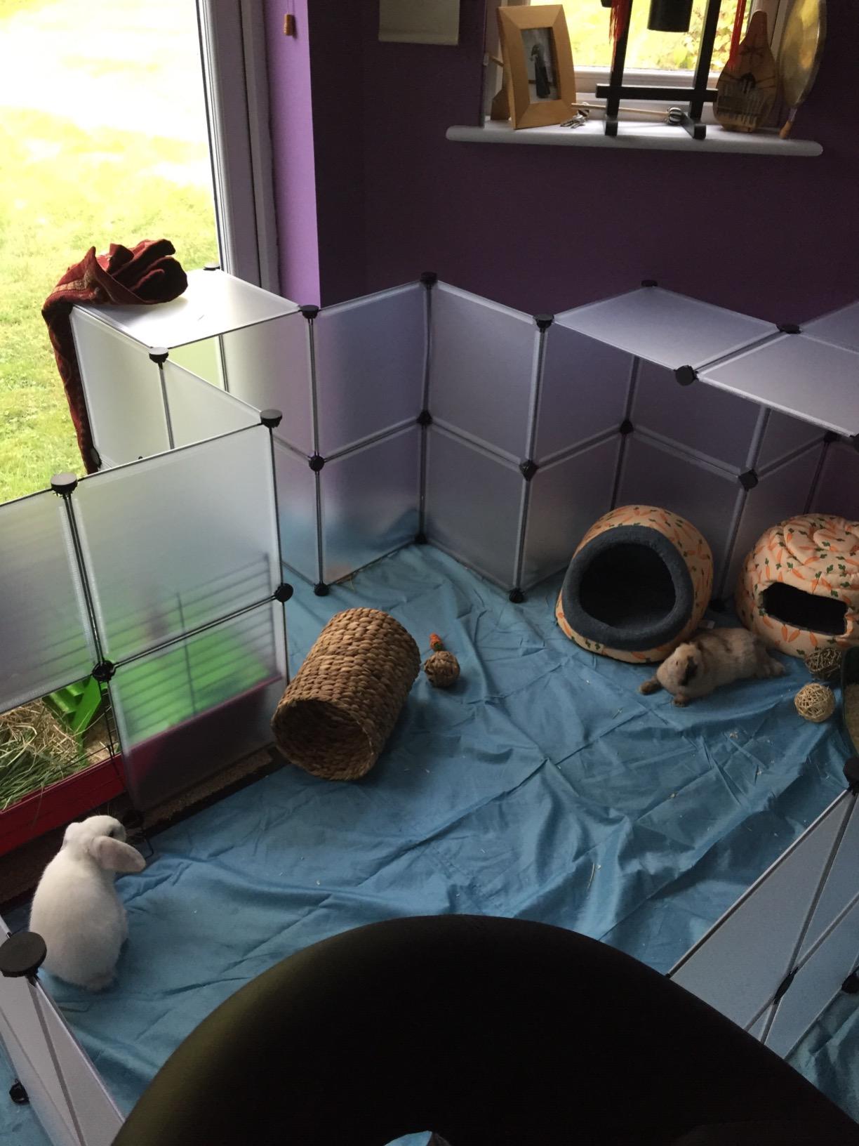 Tespo Pet Playpen Animal Fence Cage DIY Exercise Pen Crate Kennel Hutch