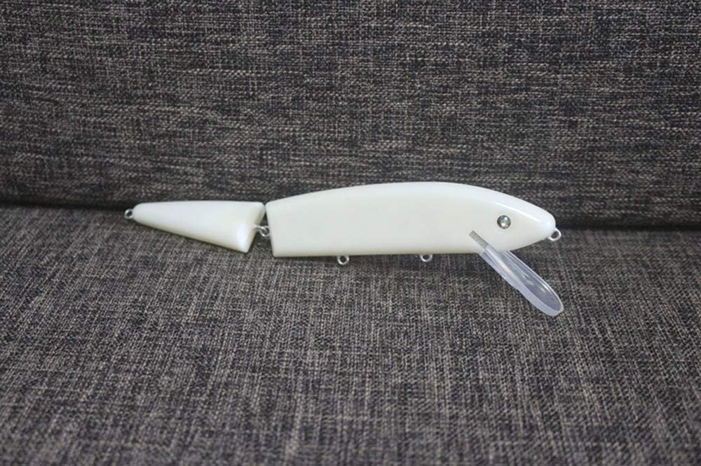 5 Pcs Unpainted Fishing Jointed Musky Pike Hard Lures Body