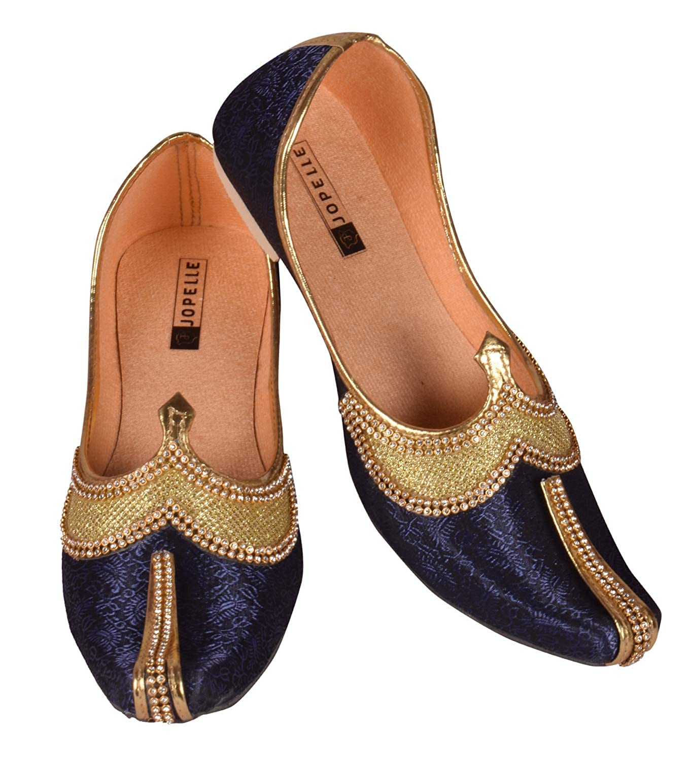 JOPELLE® Royal Blue Traditional Sherwani Juttis and Mojaris for Wedding Party Occasions Fashion Outdoor Indoor Lightweight Shoes with Rubber Sole for Men Double Mustache Style (Blue) 6UK (B082L5QQP1) Amazon Price History, Amazon Price Tracker