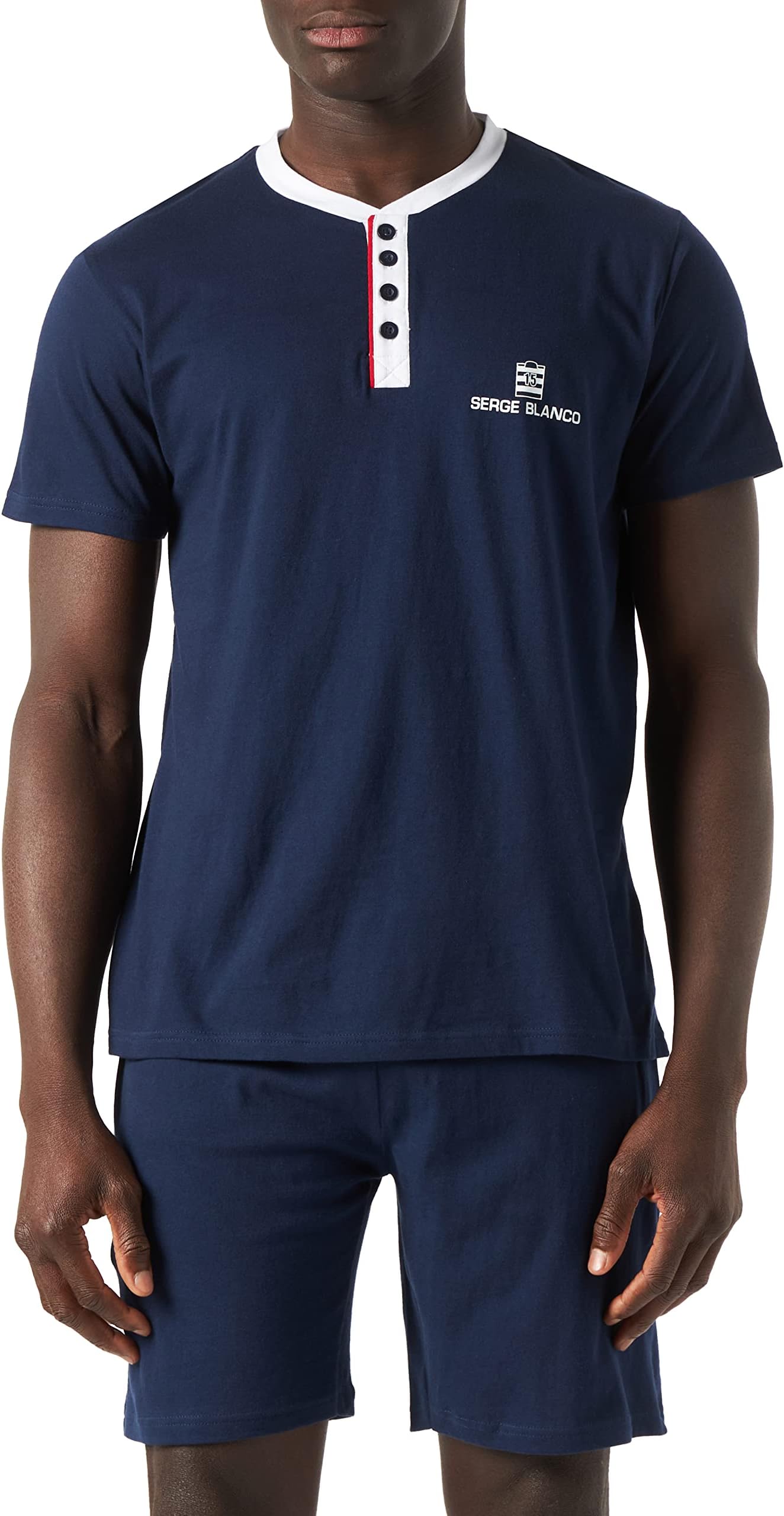 Serge Blanco Men's Serge Blanco Pyjama Ser/1/Enc Pajama Set