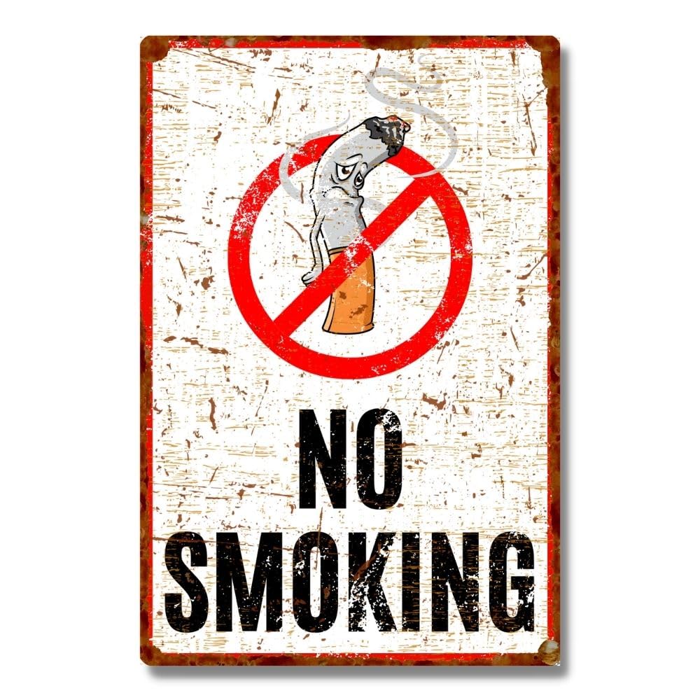 Amazon.com: Vintage Style No Smoking Aluminum Sign, Retro Design