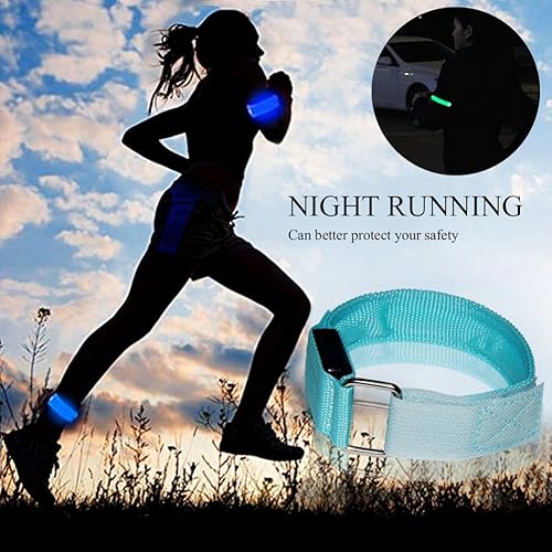 Miniatura 5 de Fashion&cool Banda LED de palmada, pulsera deportiva con luz recargable por USB, pulseras ajustables que brillan en la oscuridad para hombres y