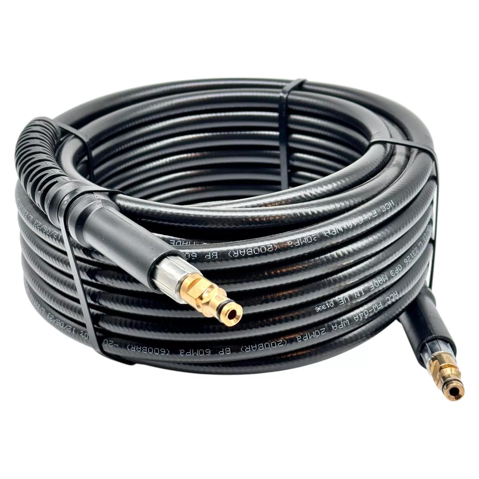 M&M Smartek Tubo ad alta pressione compatibile con idropulitrice Kärcher K2, K3, K4, K5, K7 – Connettori Quick Connect – NW 6 x 1, 160 bar, 40 °C, come numero di ricambio: 2.641-721.0