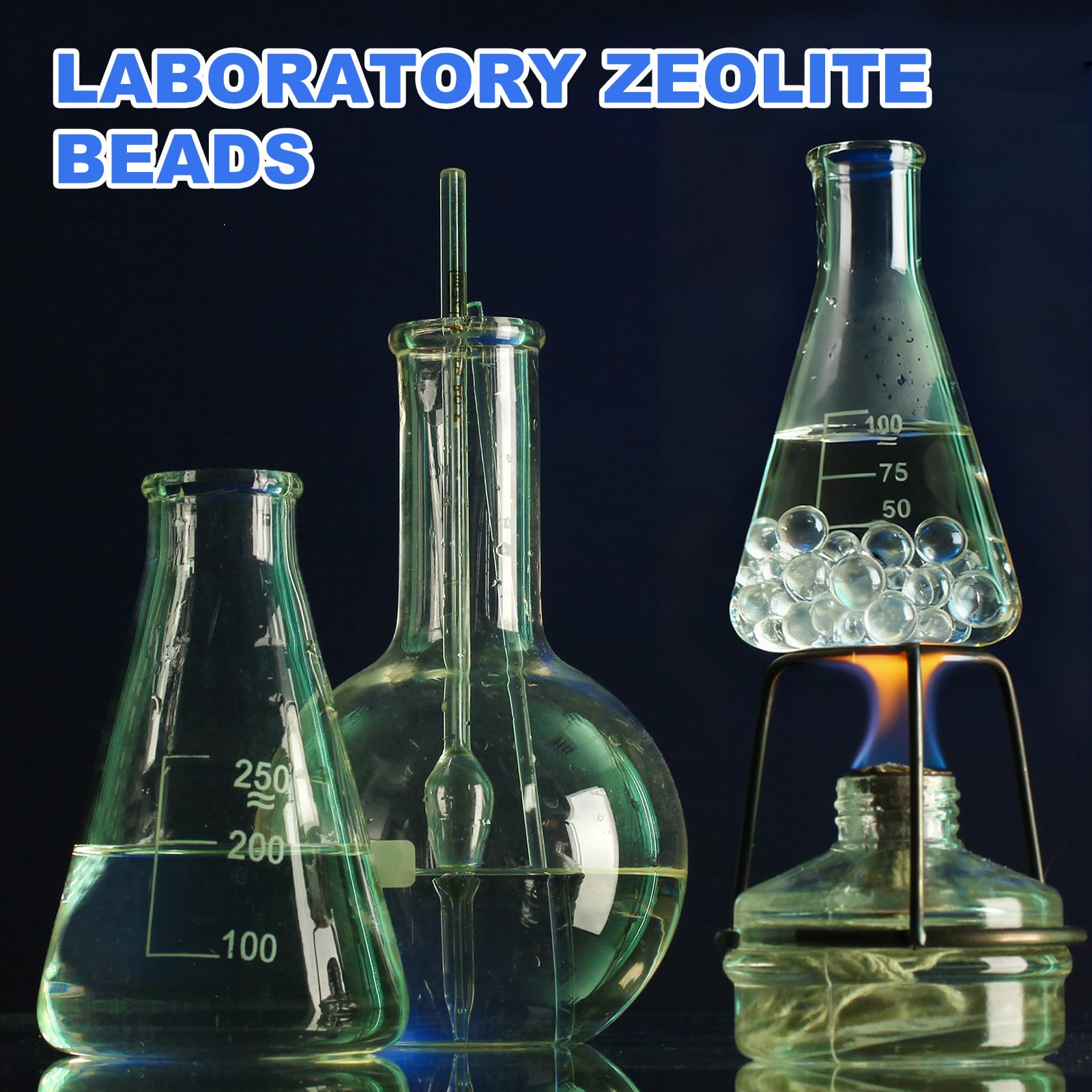 M METERXITY 1000-Pack Billes En Verre Rondes Pour Ébullition, 5mm Billes En Verre Soda-Lime Solide Transparent Pour Chauffage De Laboratoire/Mélange De Peinture/Agitation De Bouteille