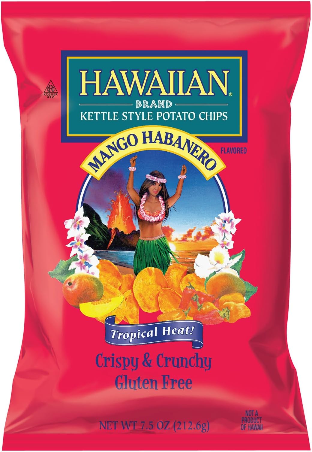 7.5 oz Hawaiian Mango Habanero Kettle Potato Chips