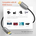 RUIPRO 8K HDMI Fiber Optic Cable CL2 Rated 50 Feet 48Gbps 8K60Hz 4K120Hz Dynamic HDR eARC HDCP2.2/2.3 for RTX4080/4090/3080/3090, Xbox S/X, PS5/4, AVR, Projector, LG/Samsung/Sony TV