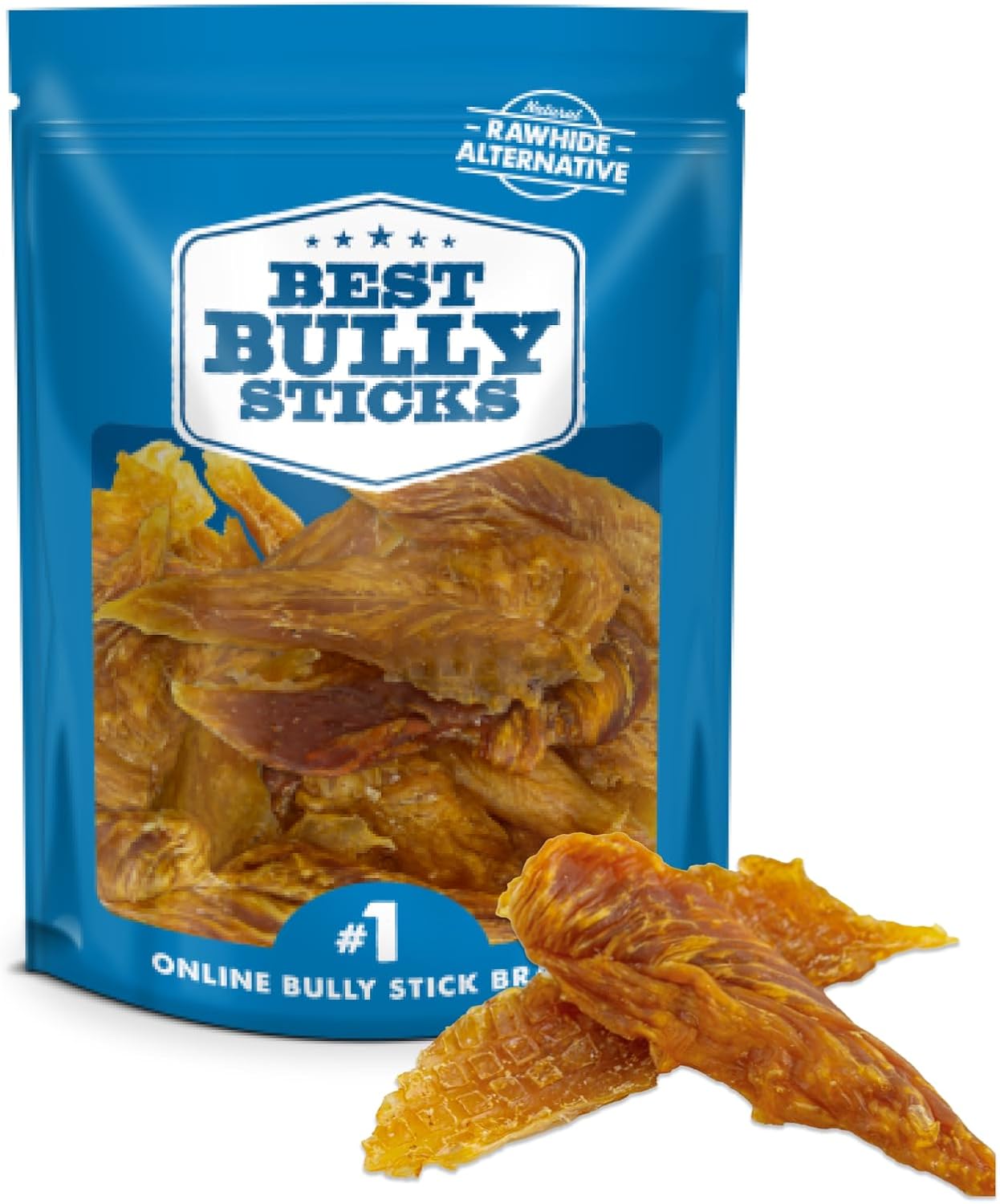 Best Bully Sticks Chicken Fillets, All-Natural Jerky Dog Treats - 24 oz (Pack of 1) Bag of Premium Chicken Strips for Dogs - High-Protein, Limited Ingredient Jerky Treats