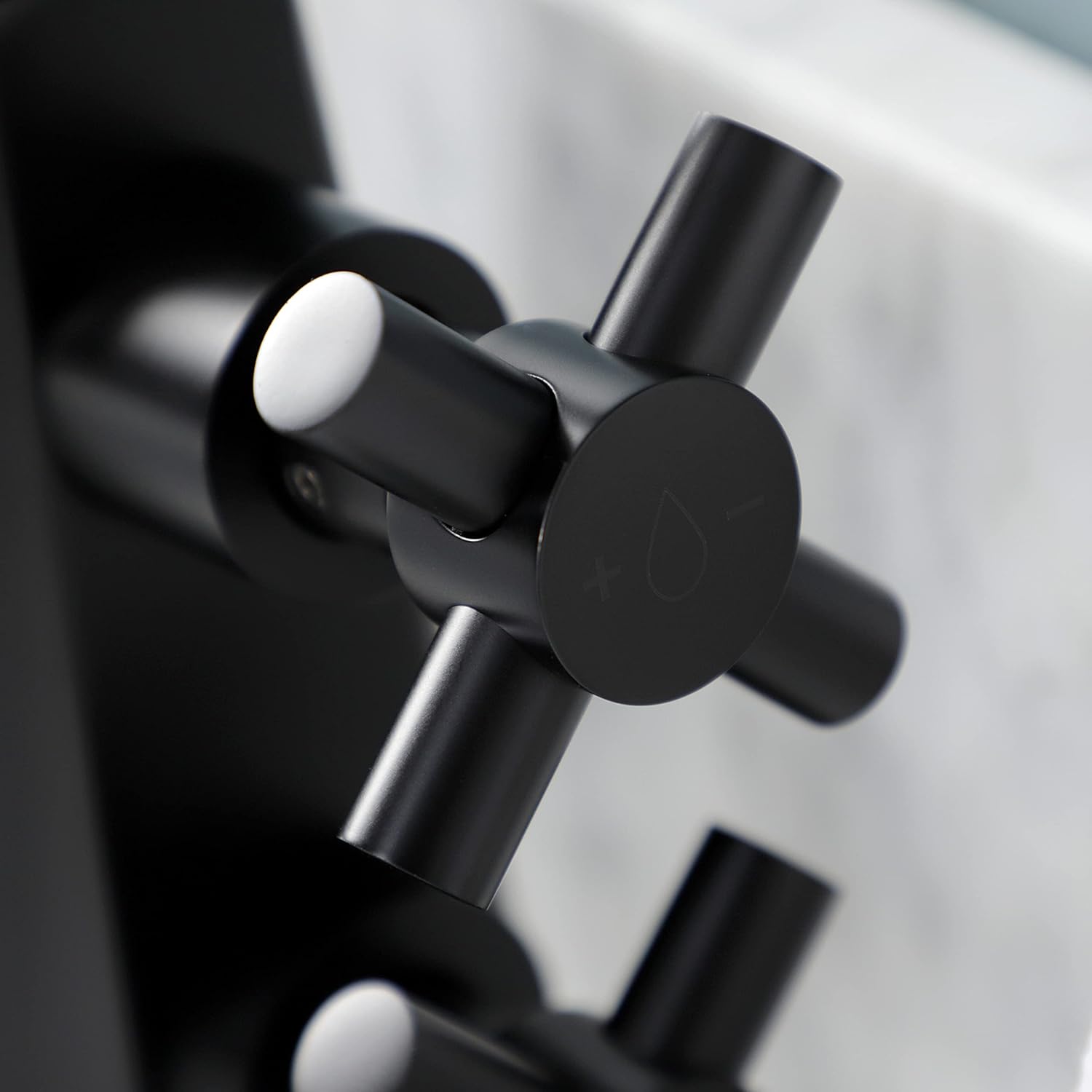 Kingston Brass KS2260DX Constantine Two-Handle Single-Hole Bathroom Faucet with Push Pop-Up, Matte Black