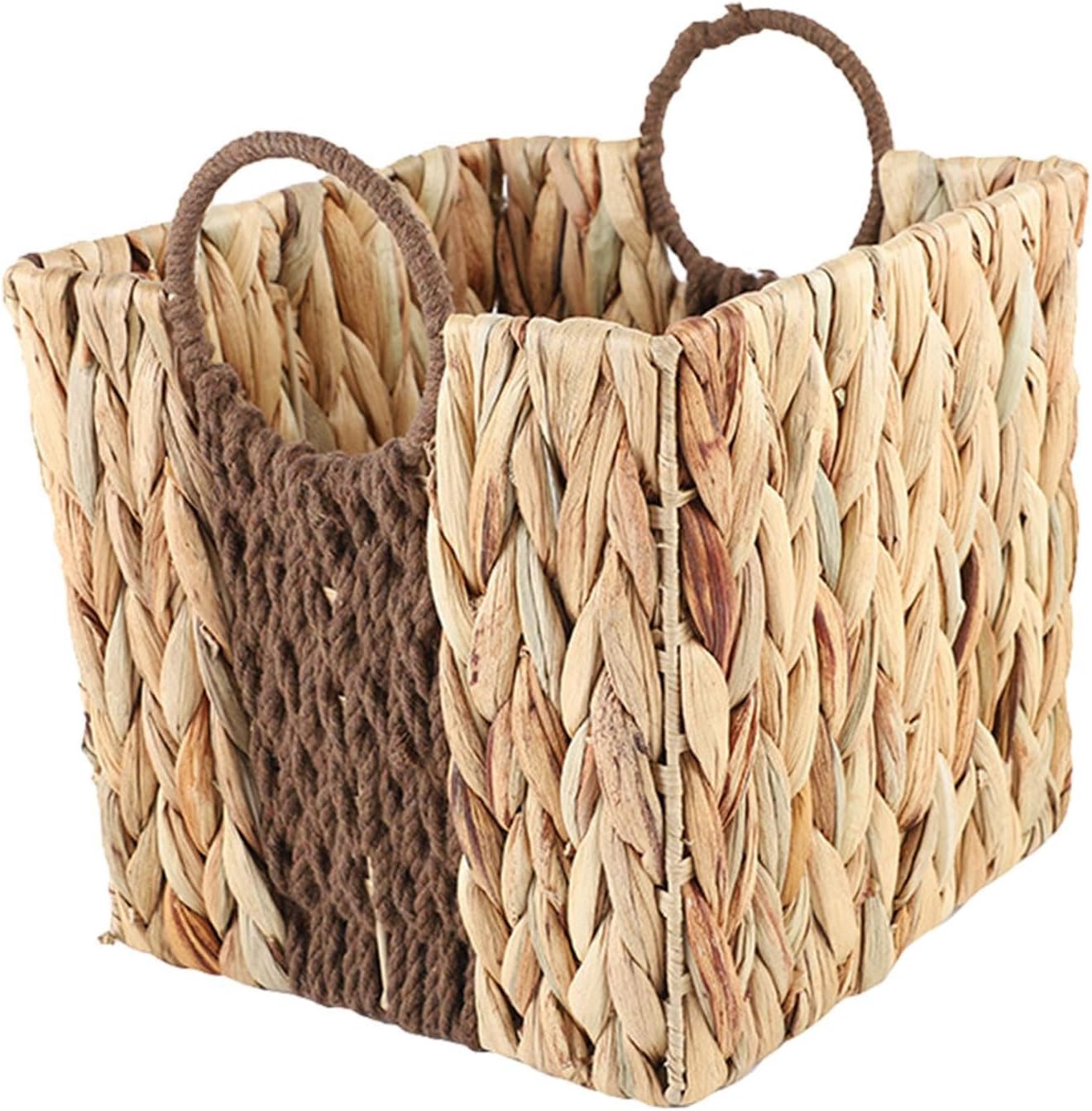 Handcrafted Woven Basket for Storage and Organization in Home and Garden, Large