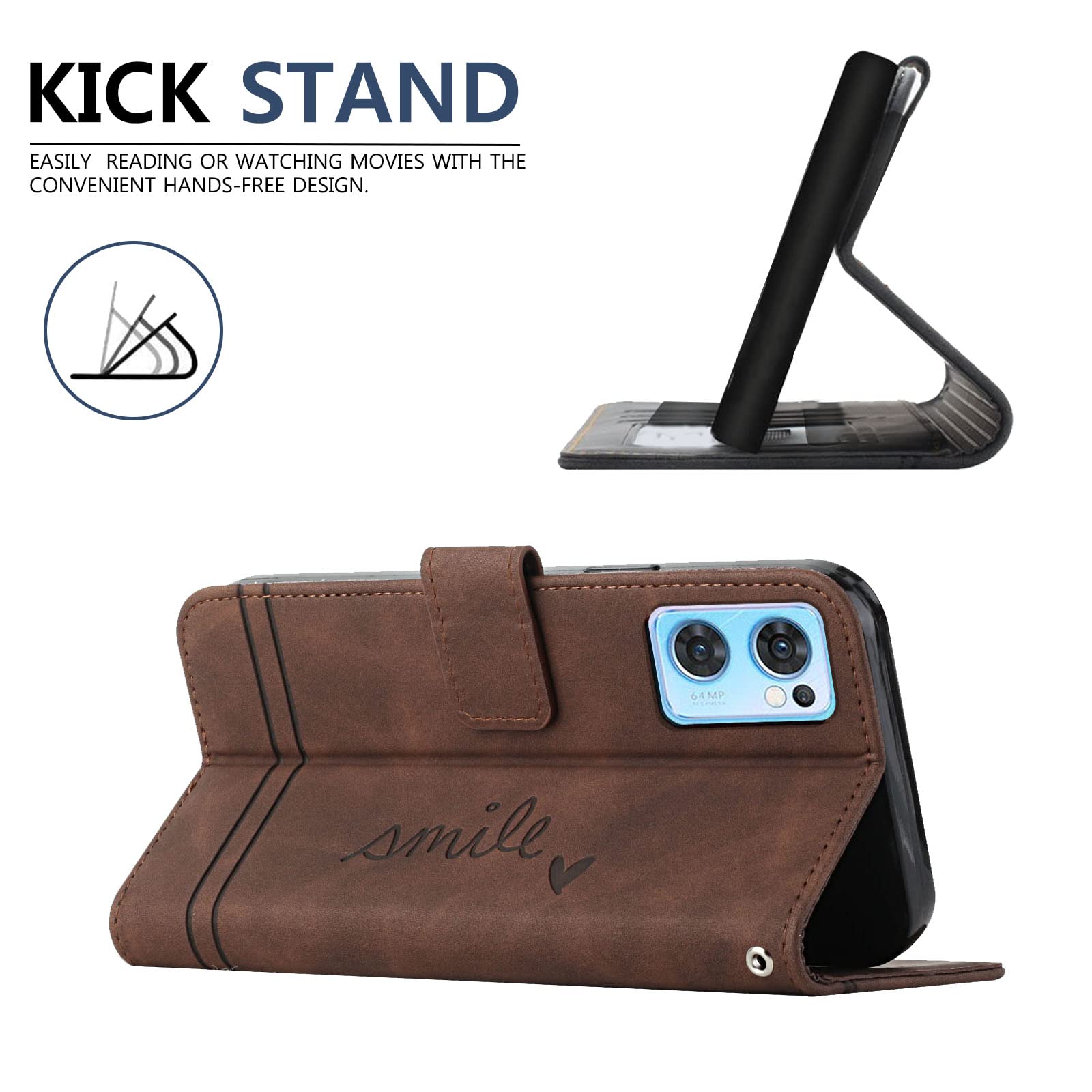 Lihondar Cover per OPPO Find X5 Lite/Reno 7 5G, Custodia OPPO Find X5 Lite/ Reno