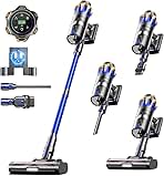 Cordless Vacuum Cleaner, Upgraded 580W 48KPA 65Mins Cordless Stick Vacuum Cleaner with Self-Standing and Touch Screen, Anti-tangle Wireless Vacumm, Vacuum Cleaners for Home/Pet Hair/Carpets/Floors