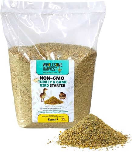 Wholesome Harvest non-GMO turkey and game bird 28 percent starter feed 10 pound bag