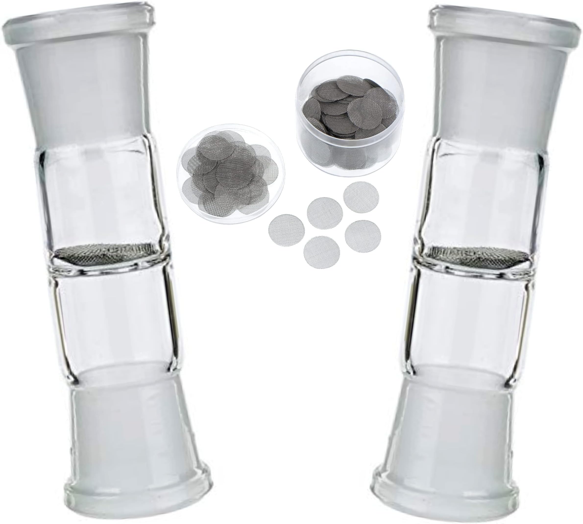 2 Pack with 20 Screens - Replacement Glass for Arizer Cyclone Bowl Part for Arizer Extreme Q and V-Tower Aromatherapy Tower Units - Cyclone Oven Bowl Glass Replacement Part Vaporizer Accessories