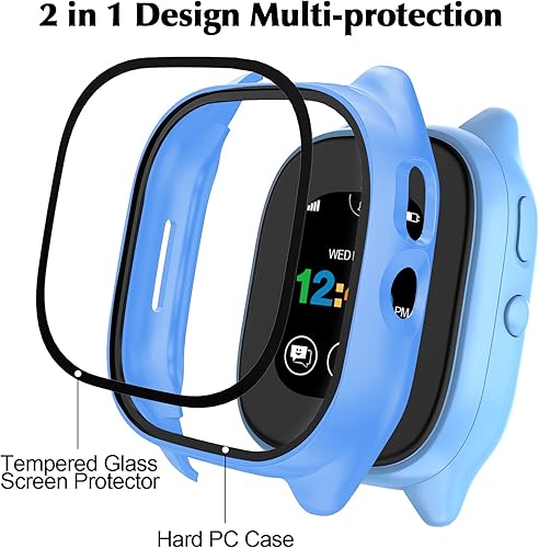 Miniatura 3 de Paquete de 2 Funda compatible con Gizmo Watch 3, protector de pantalla para niños, carcasa protectora general de policarbonato duro, accesorios de