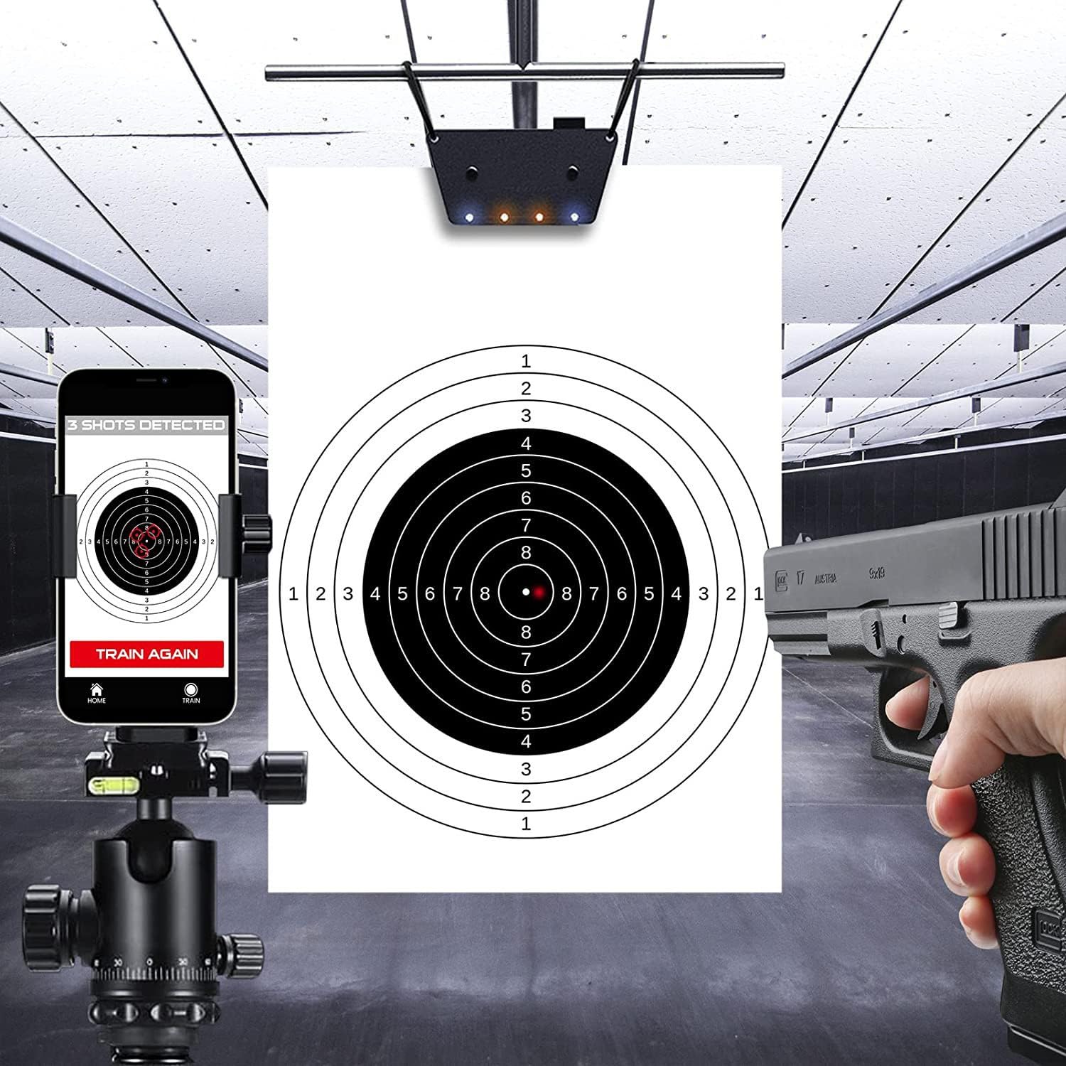 Generico 9mm/45ACP/40s&w/38SPL Cartouche D'entraînement Laser pour Systèmes D'entraînement au Tir à Sec Cartouches D'entraînement en Laiton de Qualité Supérieure H59 avec Pack de 6 Piles