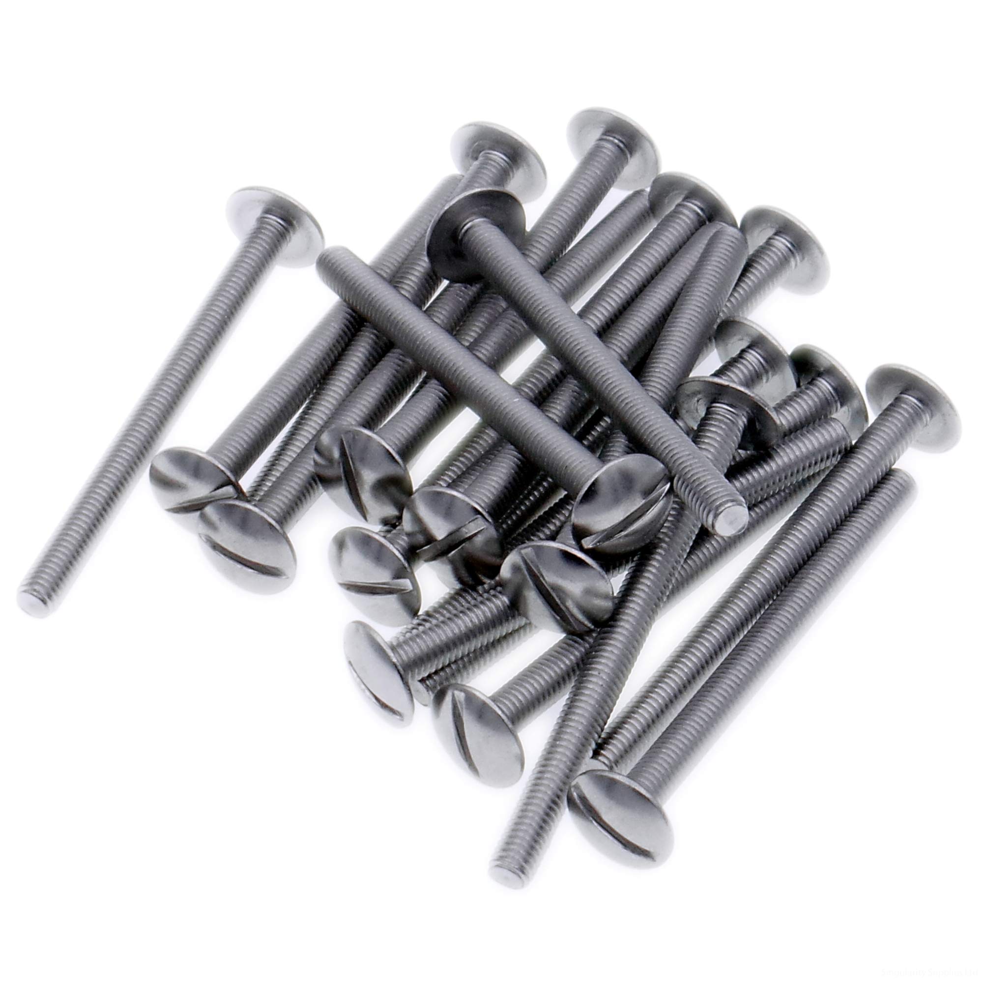 Singularity Supplies M4 (4Mm X 16Mm) Slot Mushroom Machine Screw (Bolt) - Stainless Steel (A2) (Pack Of 20)
