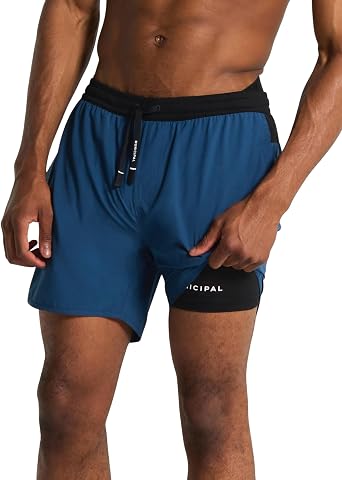 MUNICIPAL Mens Daybreak Lined 5" Shorts
