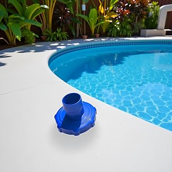 Blue Replacement Pool Adapter for Intex Deluxe Surface Skimmer Wall Mount Adapter with Hose Above Ground Swimming Pool Washing Machine Cleaning Part Accessories