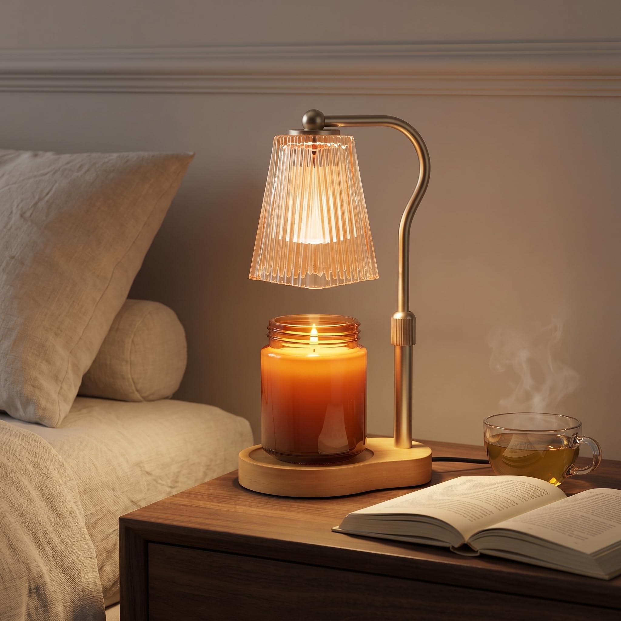 Candle Warmer Lamp, Kid & Pet Friendly Candle Melter, Brightness Control