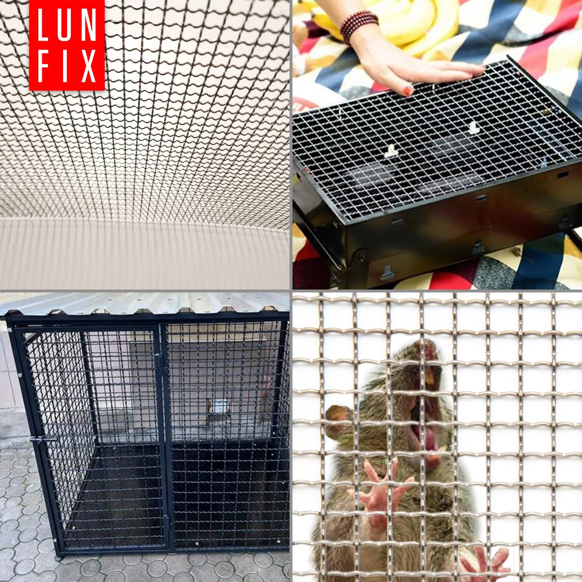 Rejilla de acero inoxidable de 5 x 5 mm, 1 x 0,5 m, malla fina de 1 mm de diámetro, malla de filtro de malla de acero inoxidable AISI 304