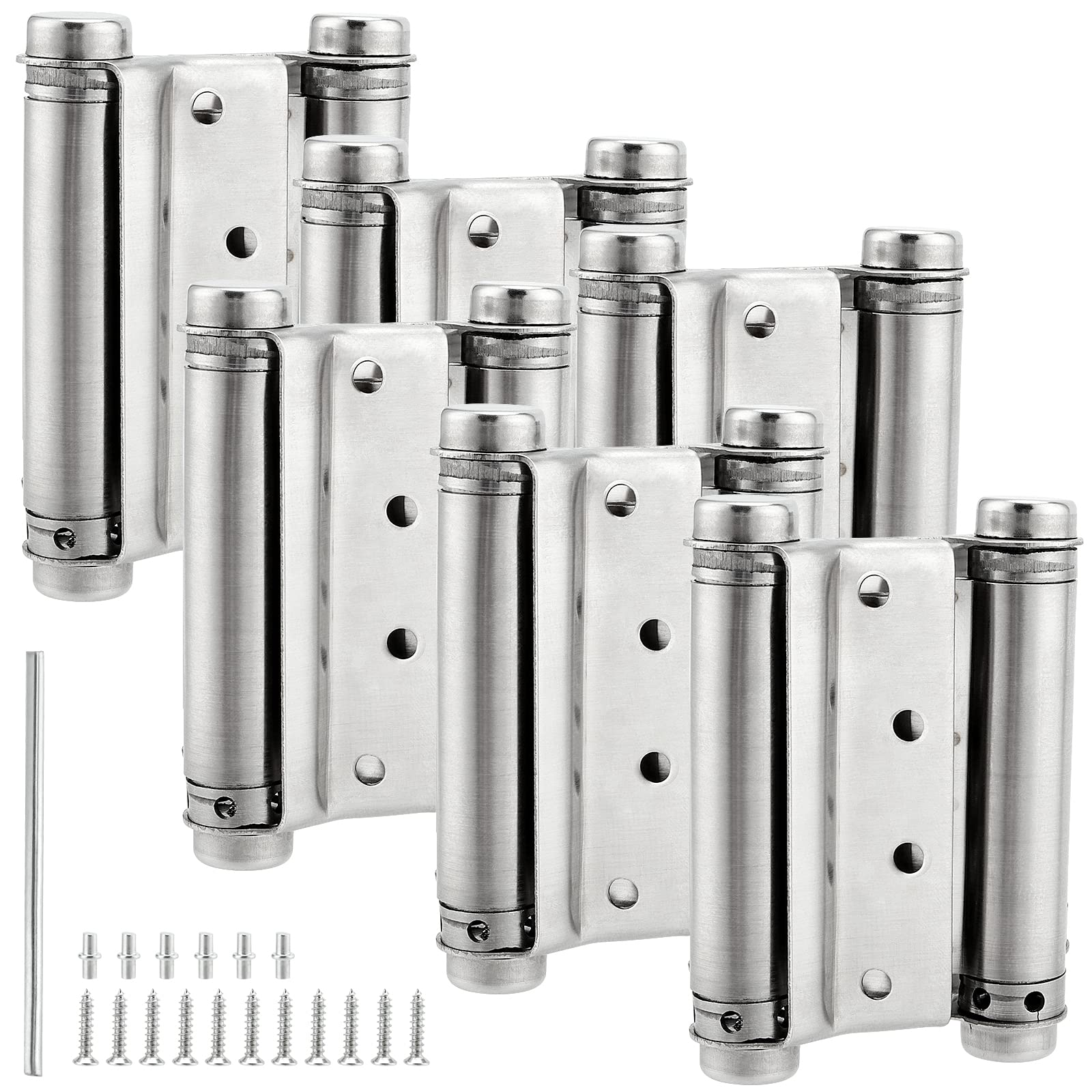 Buy HEIHAK 6 Pack 4 Inch Double Action Spring Door Hinge, Stainless