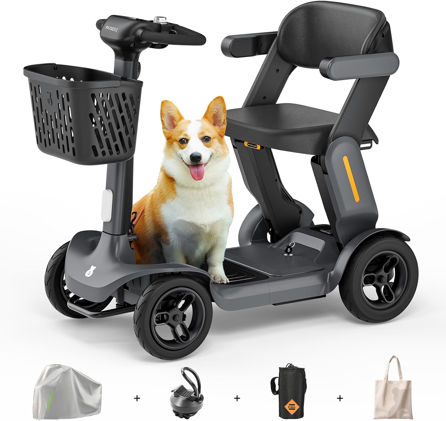 Paiseec S3 Mobility Scooters for Seniors,...