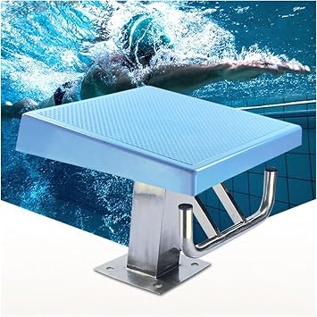 Swimming Pool Diving Platform, Stainless Steel Non-Slip Diving Boards, 15  Inclined Non-Slip Jumping Platform for Pools with Stainless Steel Base, for Current Pool and CompetitionStandard