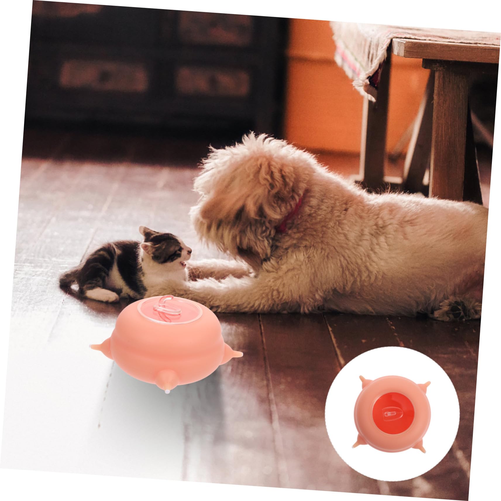 POPETPOP Biberon per Gattini in Silicone Rosa Resistente ad Alte Temperature e Non Deformabile, Strumento per Alimentazione di Cuccioli la Prima Fase di Allattamento