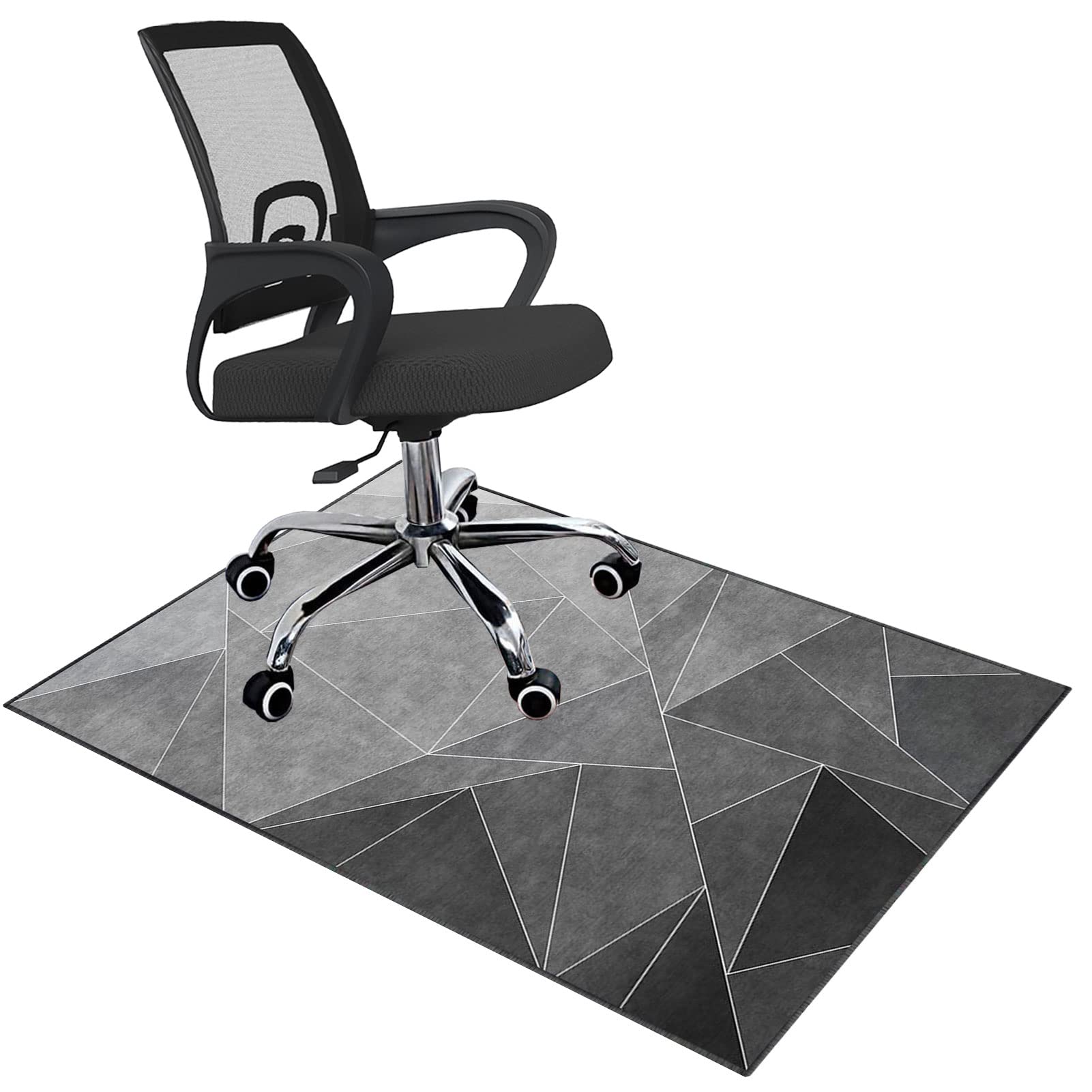 EYZO Office Chair Mat For Hardwood Floor | Gaming Chair Mats 100 × 140 cm | Hard Floor Multi-Purpose Carpet Protector Mat | Non-slip Desk Chair Mat For Wooden Floors | Computer Chair Rug For Home