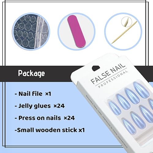 Miniatura 65 de Uñas postizas a presión marrón café, uñas postizas medianas de almendra, color sólido, cobertura completa, uñas postizas artificiales brillantes