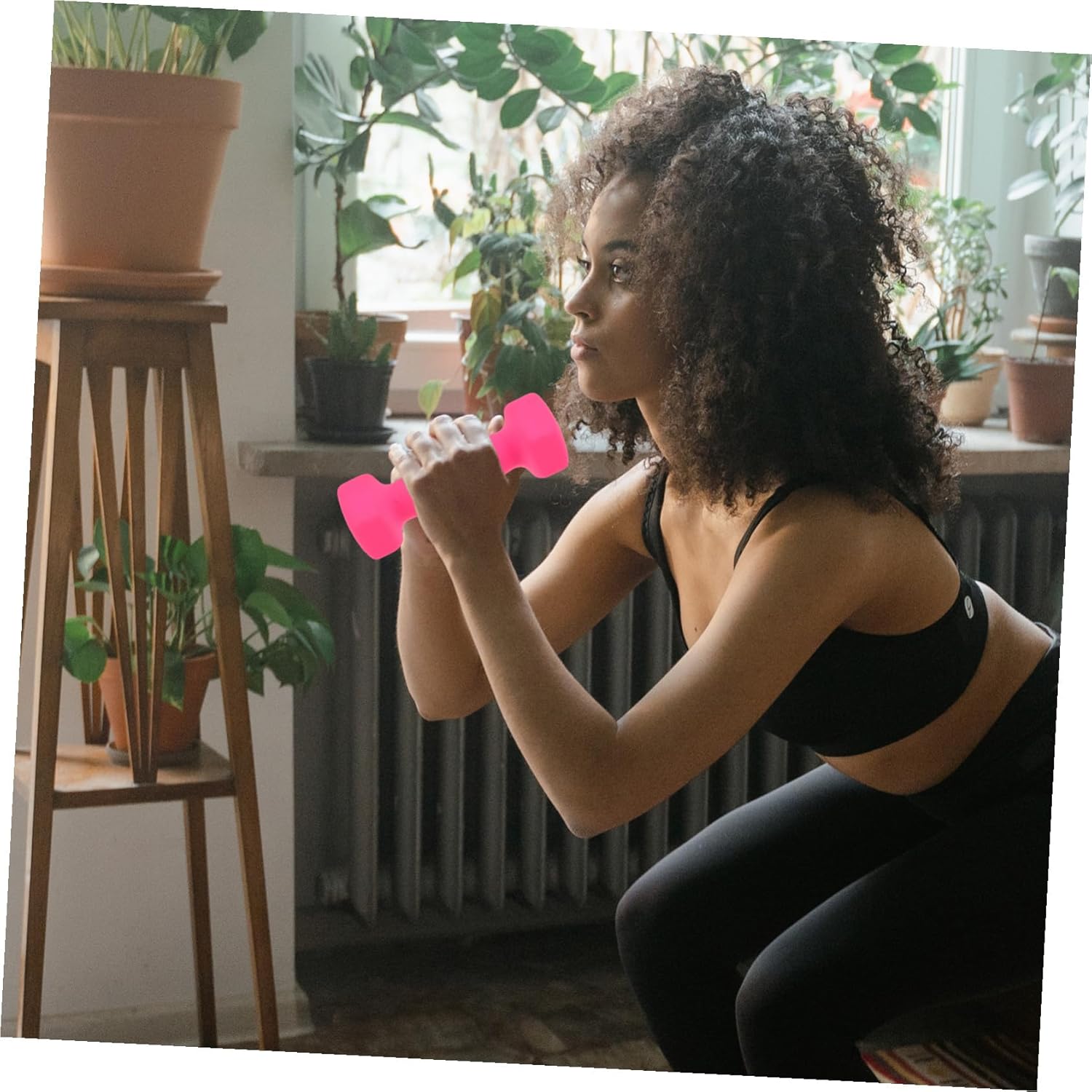 Cast Iron Dumbbells Each Non-slip Hand Weights for Home Workout Unisex Fitness Equipment for Arms Chest Shoulders Multifunctional Exercise Weights