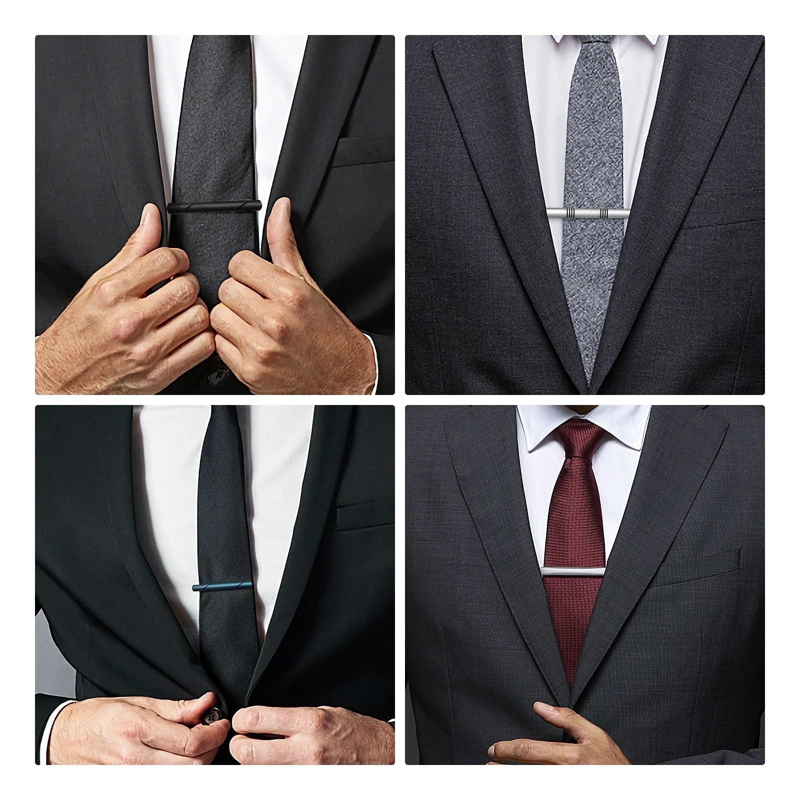 Krawattenklammer for Männer, for Herrenhemd, Business-Krawatten, Herrenmanschetten-Krawattennadeln, Herrenschmuck, Manschettenknopf, Anwalt