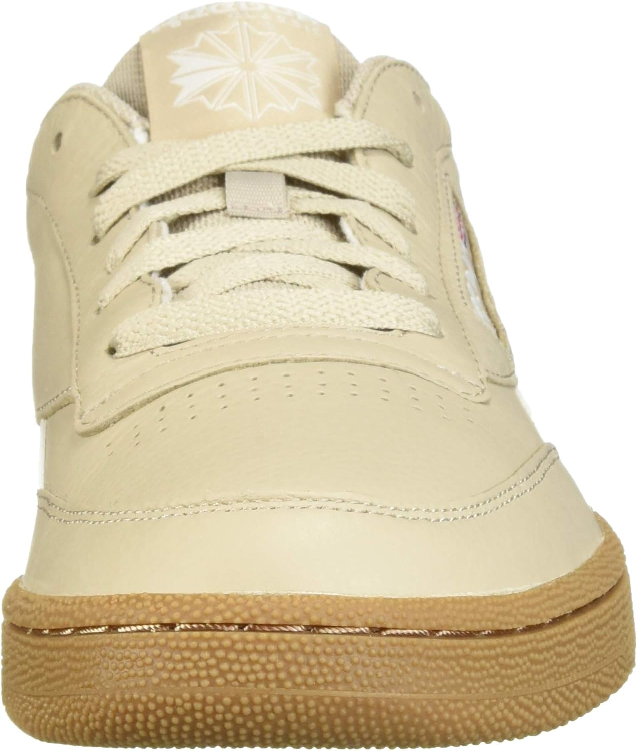 Reebok Men's Club C Cross Trainer, Parchment/Chalk/Gum, 14