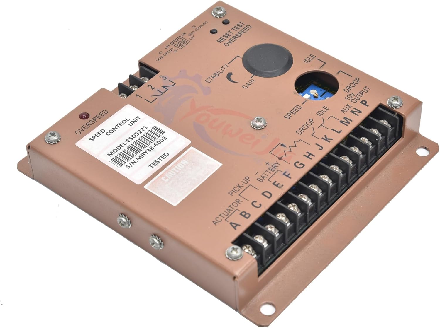 Governor controller of ESD5221 diesel engine speed control unit