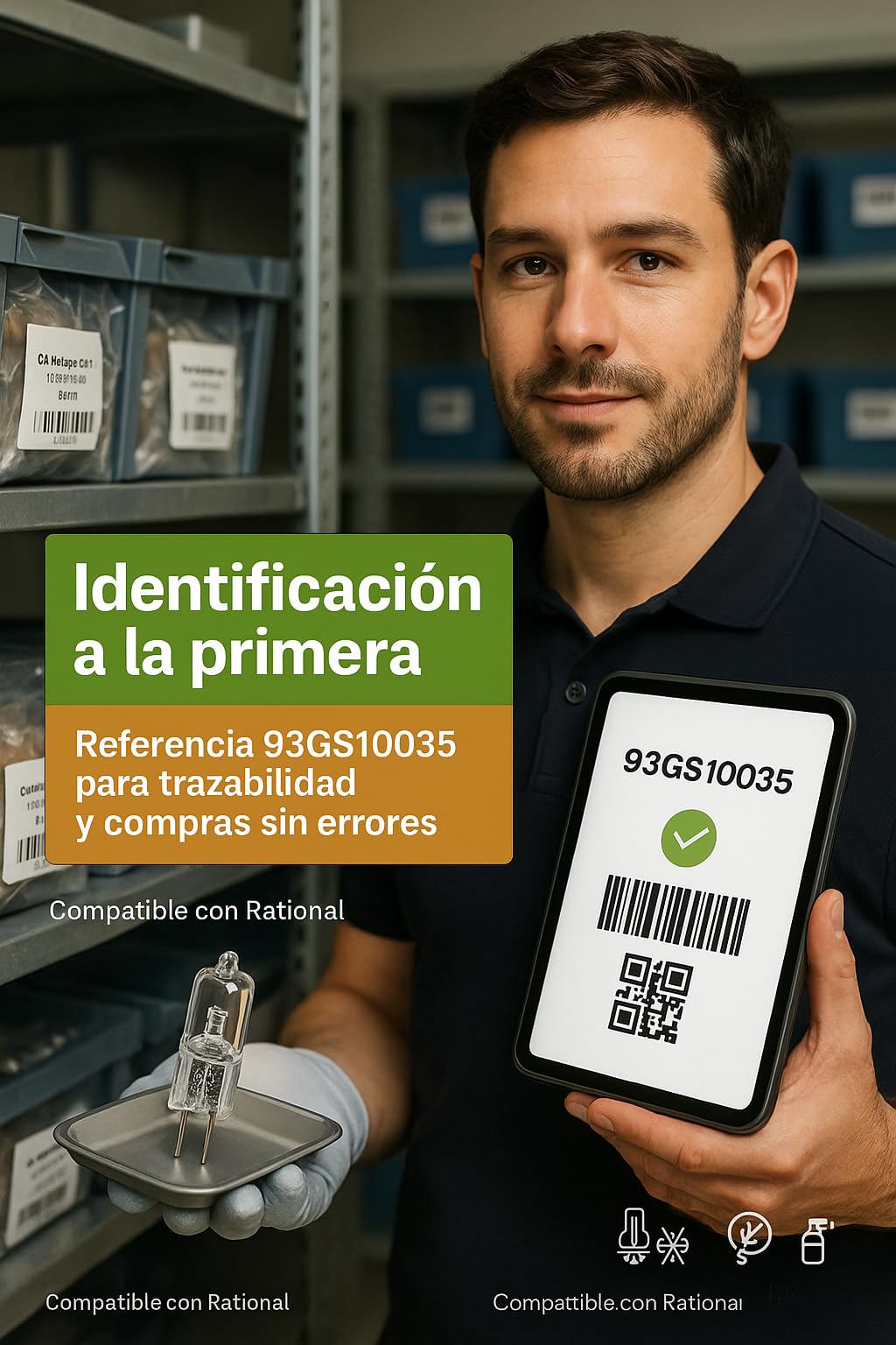 93GS10035 Ampoule halogène à culot G4 pour four Résistante jusqu’à 500 °C 12 V