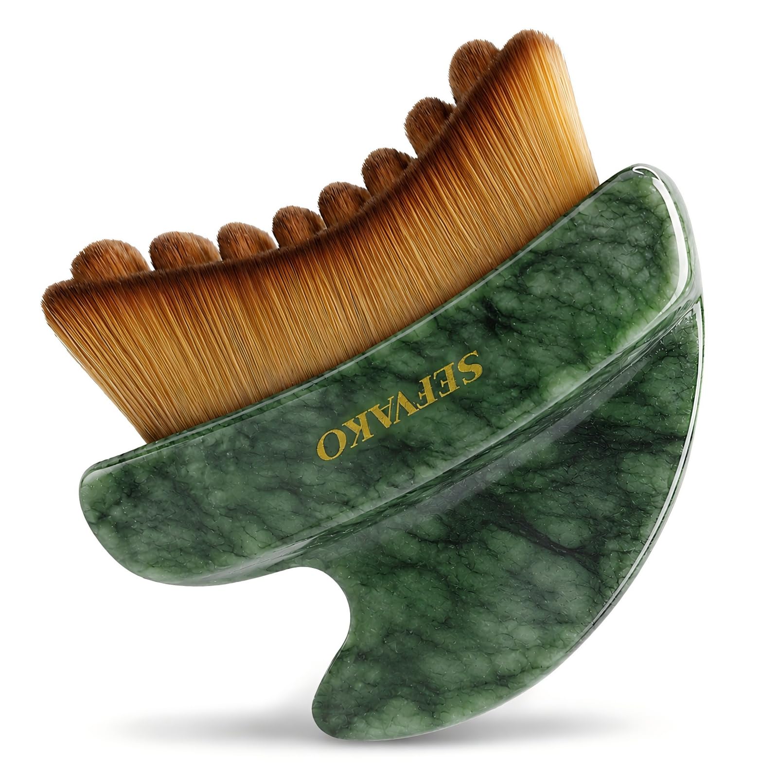 Lymphatic Contour Face Brush Set with Gua Sha Face Oil