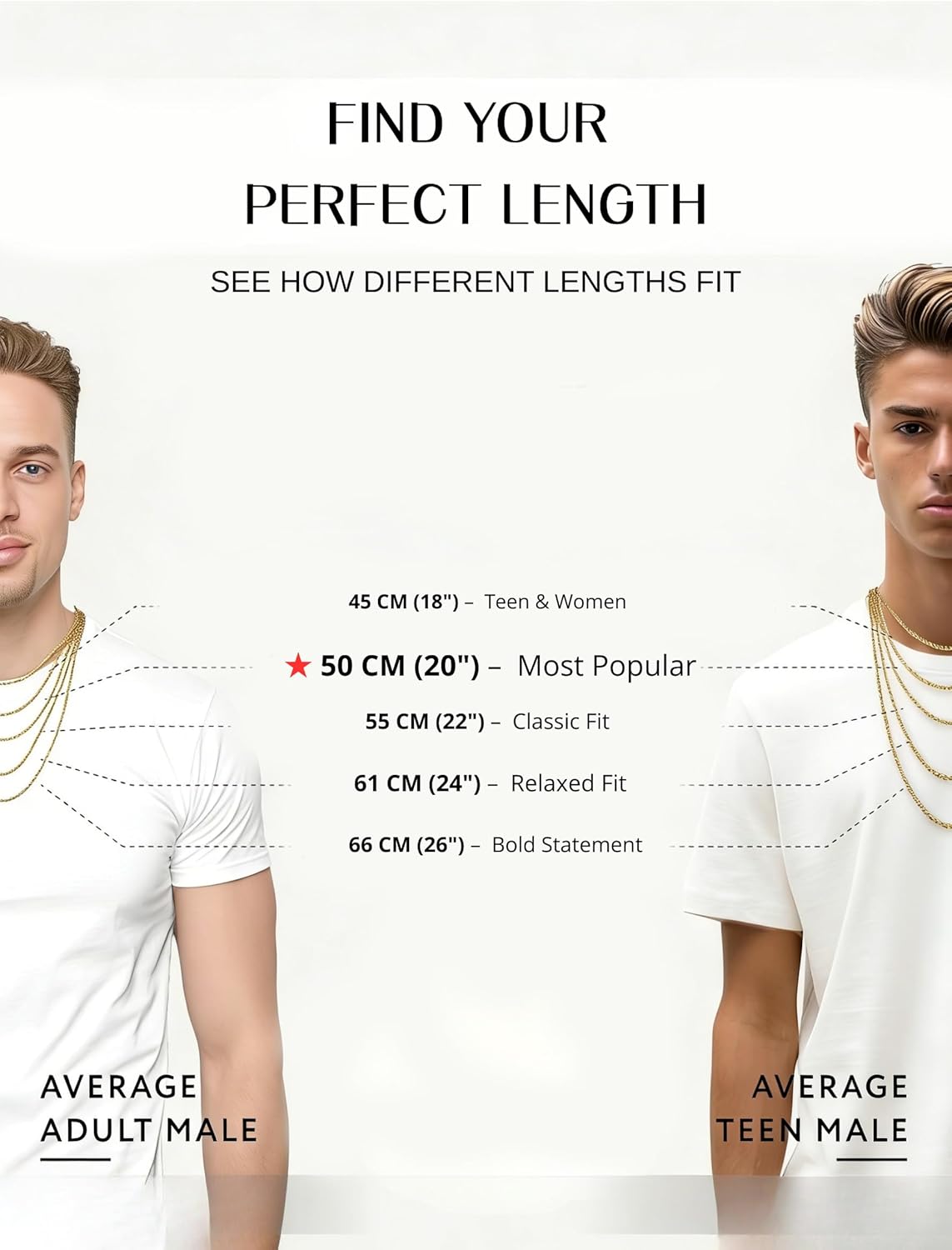 3/5mm 14k Gold Plated Chain for Men and Women or 925 Sterling Silver Necklace chain, Cuban Link & Figaro Chains, Accessories Jewelry Gift for Men Boyfriend 18-24Inch - Image 5