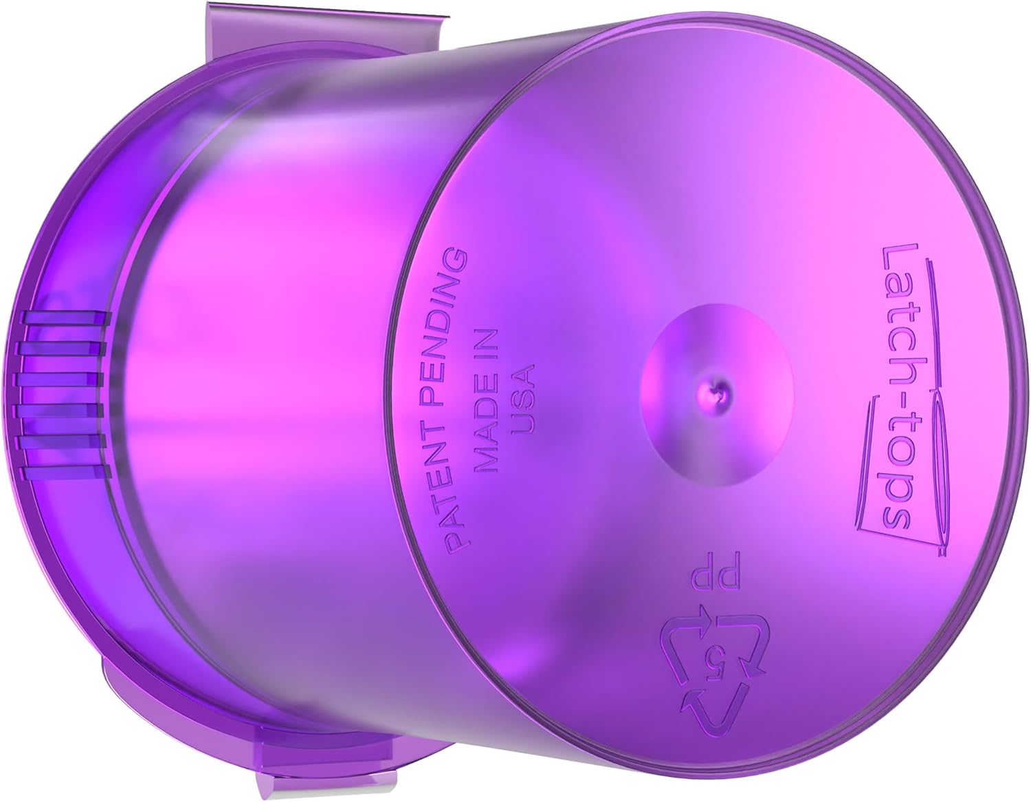 Dragon Chewer 6 Dram Pop Top Bottles - Small Storage Containers - 300 pcs (Translucent Purple)