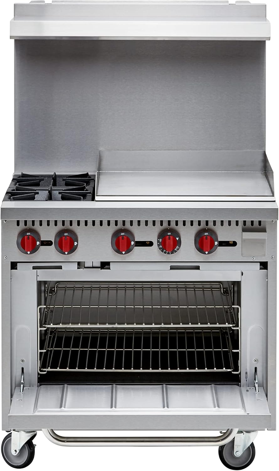 Iron Range IR-2B24G Range, 36" 130,000 BTU, Stainless Steel
