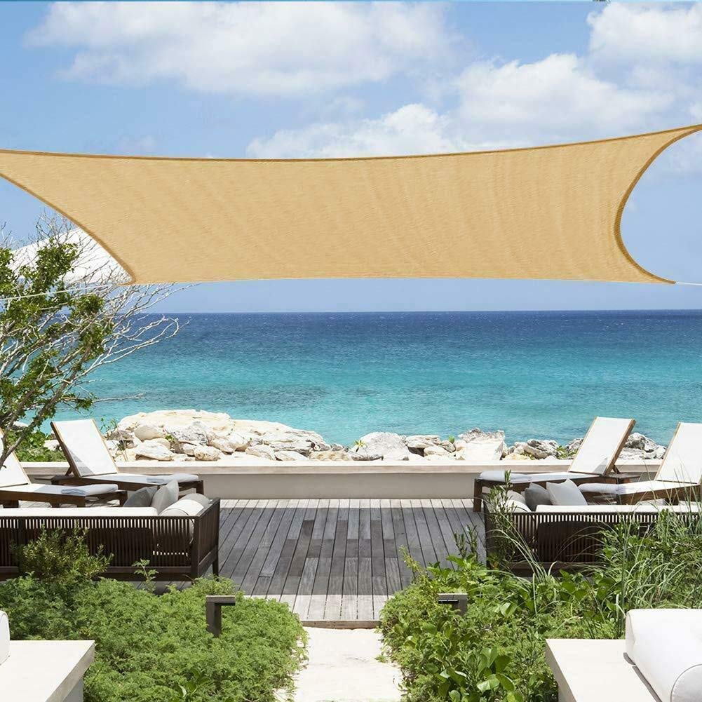 Hohe Qualität Schatten Segel, Sun Sail for Outdoor Party, Garten Awn of Golden Form & Golden Größen Anti Aufbilden Verschleißfestigkeit & wasserdichte Rechteck mehrere Größen ( Color : 3.66*3.66m ) Garten