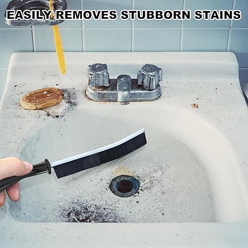 Miniatura 5 de Dochard - Cepillo de limpieza para huecos, paquete de 4 cepillos de limpieza multifuncionales de cerdas duras para cocina, ranuras de ventana de