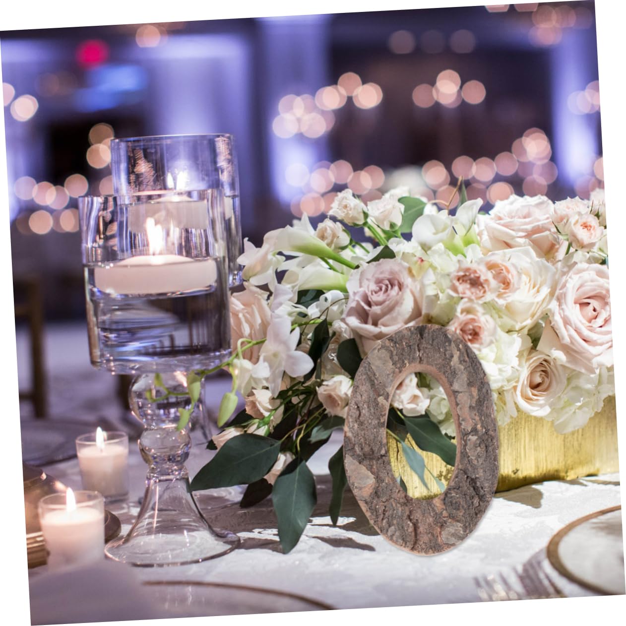 BELLIFFY Elegant Retro Wooden Tree Bark Letters DIY Craft Ornaments English Decorative Letters