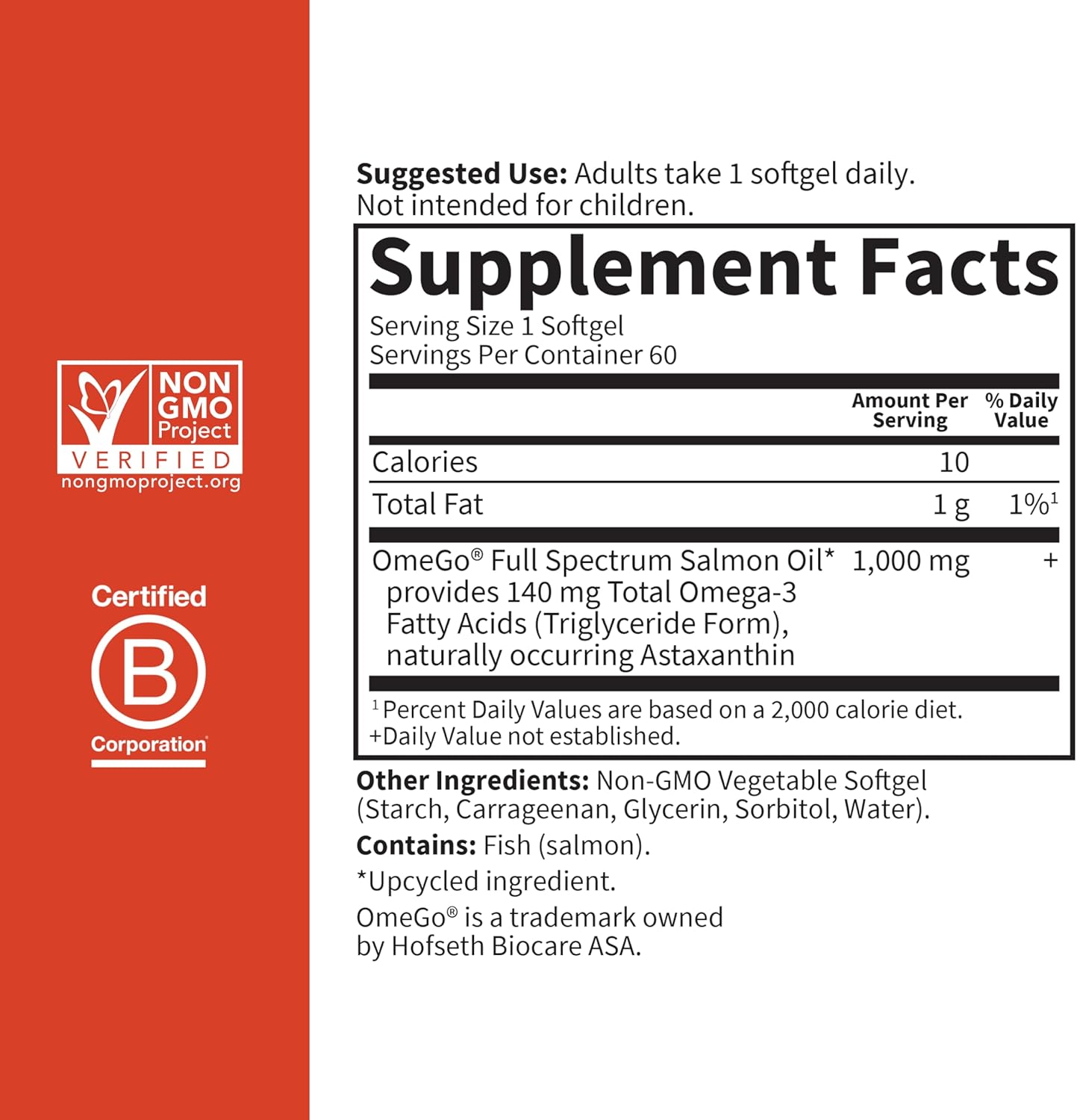 Garden of Life Dr. Formulated Salmon Oil Soft Gels – Full Spectrum Omega-3 Fish Oil Supplement with EPA, DHA, DPA – Heart Health Dietary Supplement, 60 Softgels - Image 5