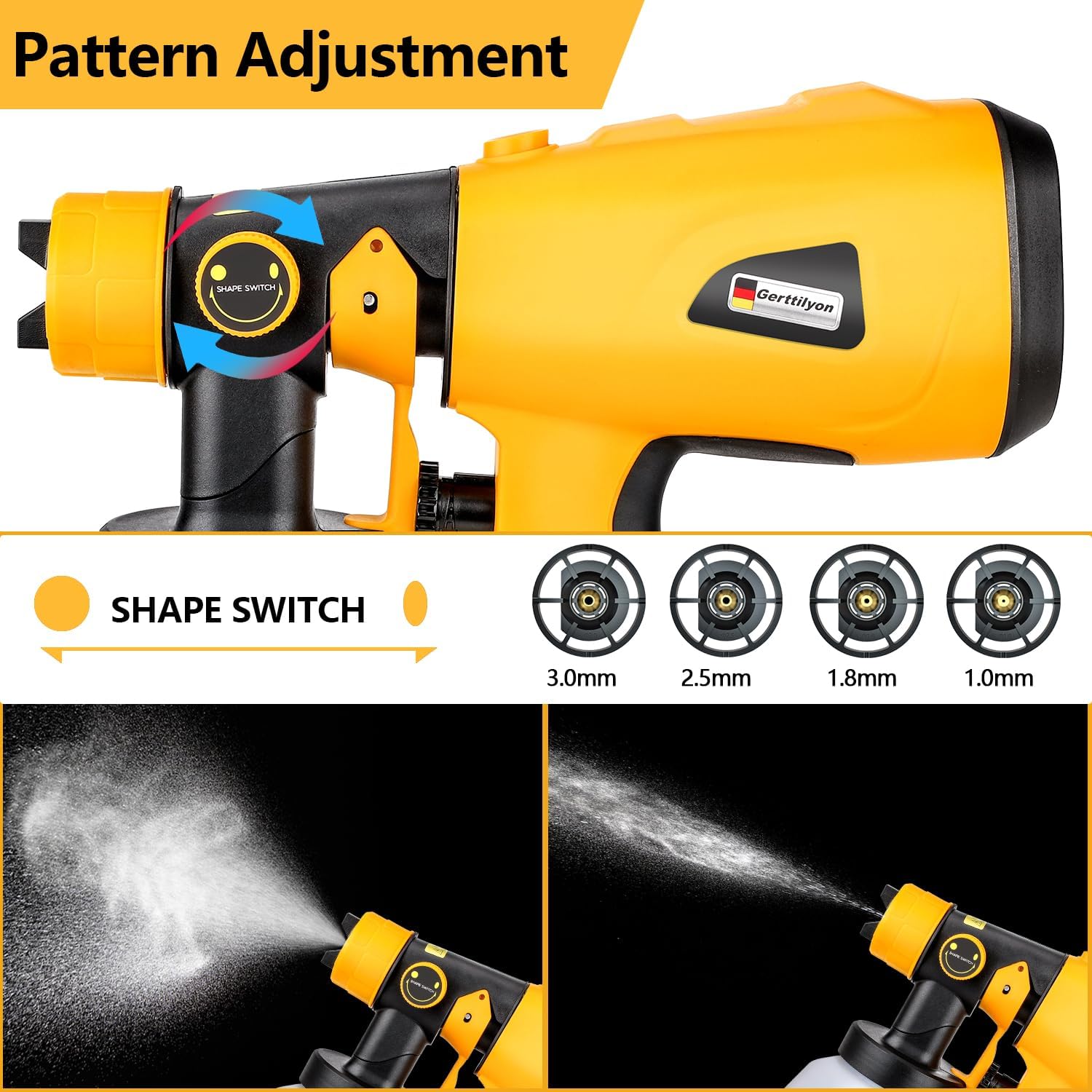 Cordless Paint Sprayer for DEWALT 20V Battery, Convenient Handheld Paint Gun for Countless Painting Projects - HVLP Spray (Battery not Included)
