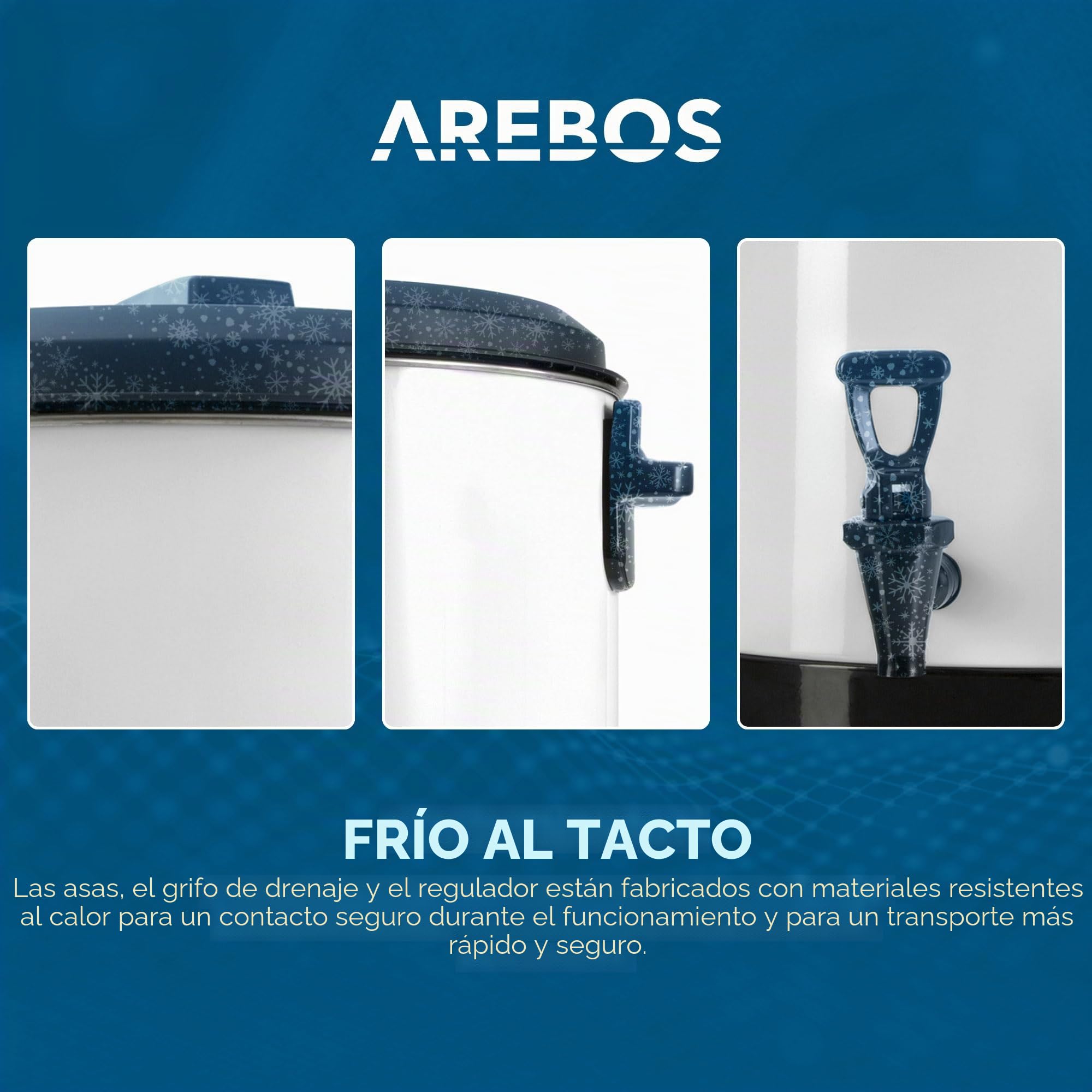 Arebos Cocedero de conservas 1800 W | Olla envasadora 28 L| incl. temporizador y termostato | Ajuste continuo de la temperatura 30-110 °C | Temporizador 20-120 min.