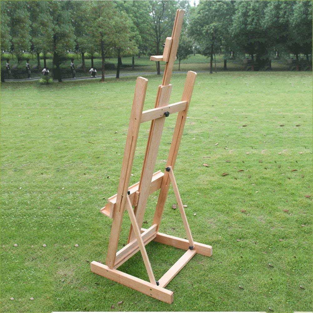 Malstaffelei Holzstaffelei, Staffelei Staffeleien, Holzstaffelei Grand Balance Bodenständer Display Skizzenrahmen Ölgemälde Tablett for Künstlerkunstbedarf