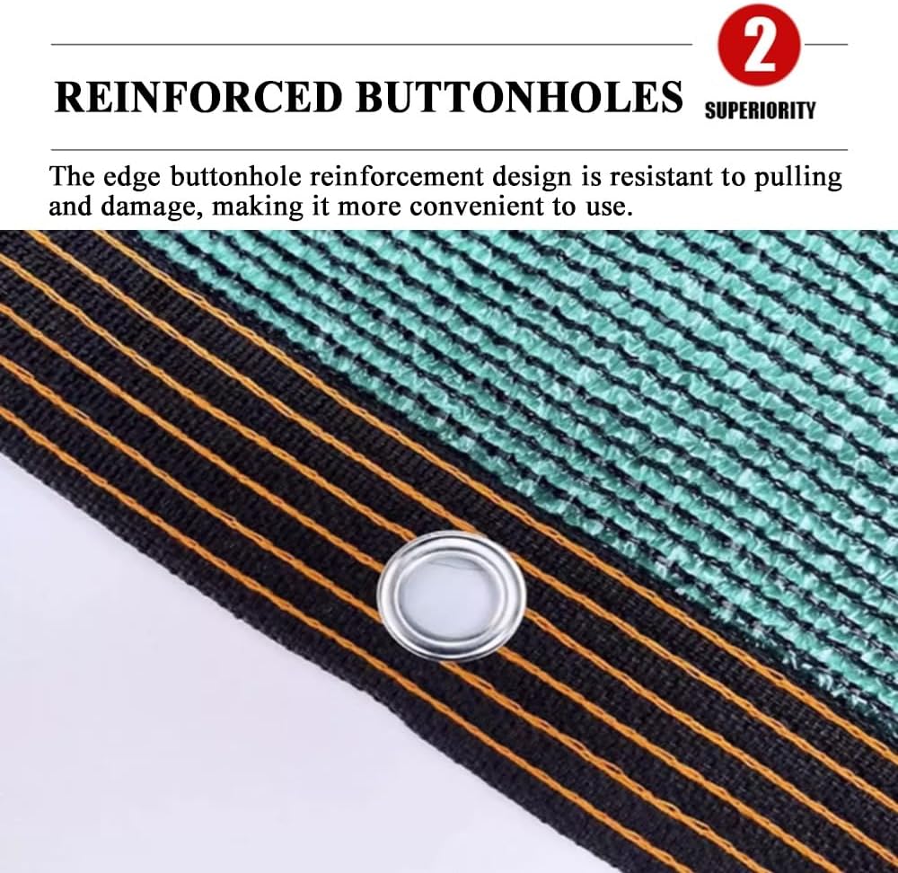 90% Shading Shade Cloth Cover Green Sun Shade Net 3.3X9.9FT 9.9X13FT 16.4X65.6FT 26X26FT Mesh Tarp for Green House, Garden, Pergola, Pools, Dump Truck (Size : 13x26ft)
