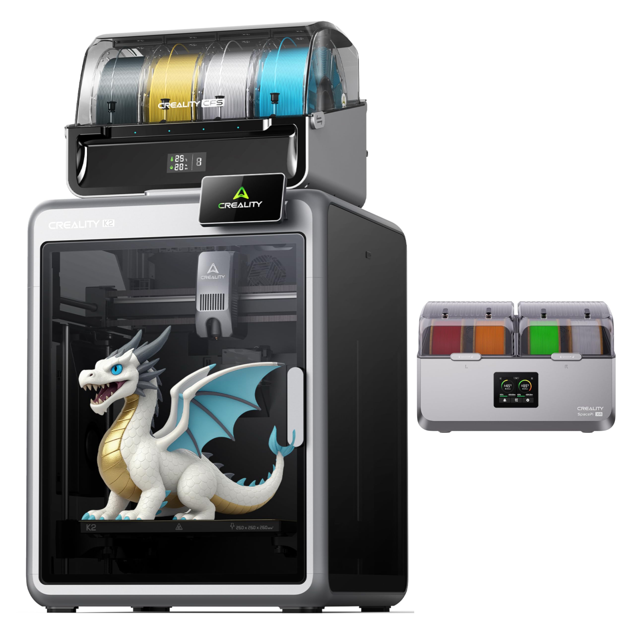 Creality K2 Combo 3D Printer, Multicolor Printing with CFS Bundle